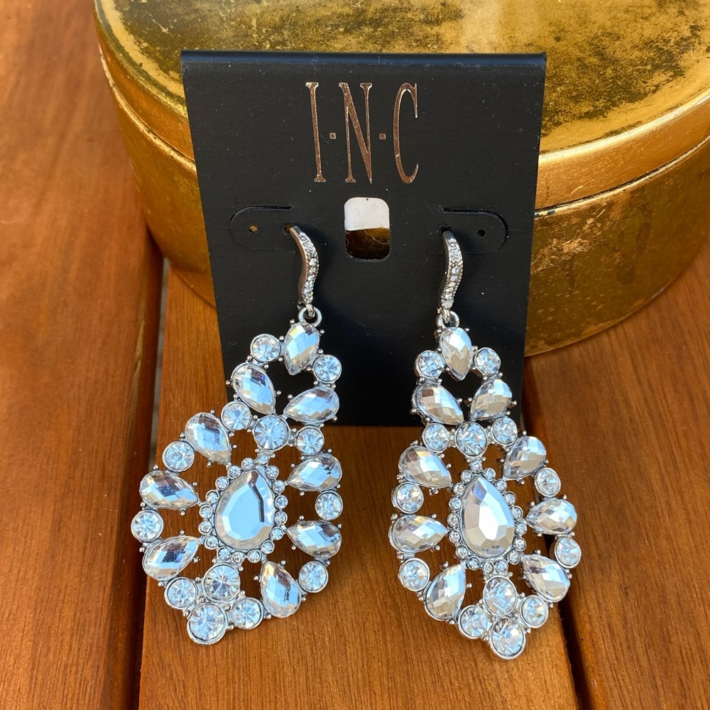 INC Pegged Tower Chandelier Earrings